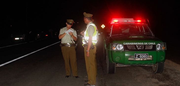 Carabinero muere tras impactar su vehículo con un caballo en plena ruta 5 Sur