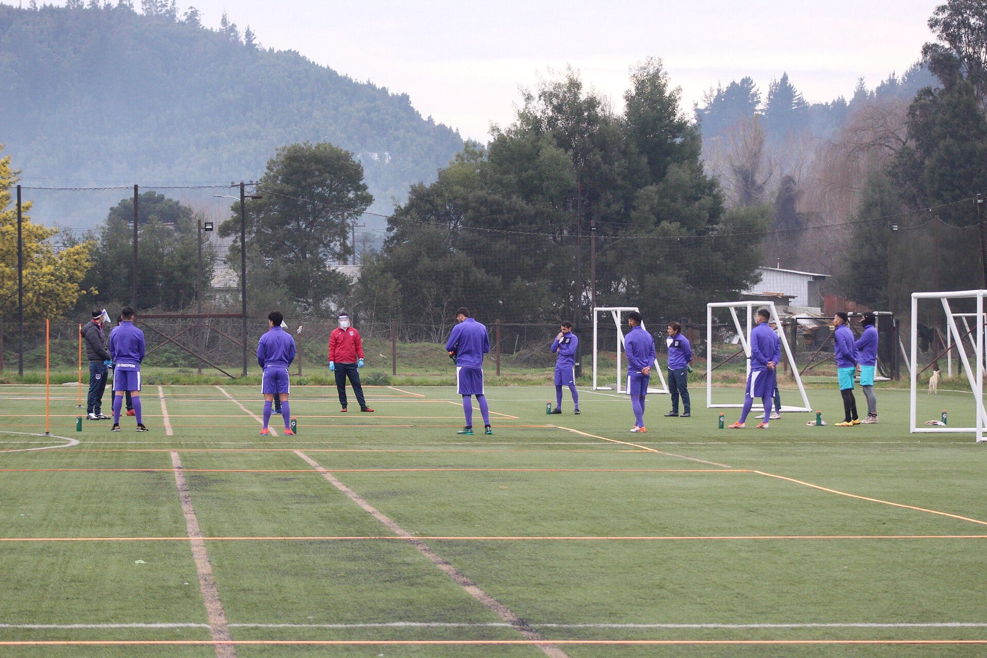 Deportes Concepción regresó a los entrenamientos presenciales en Nonguén