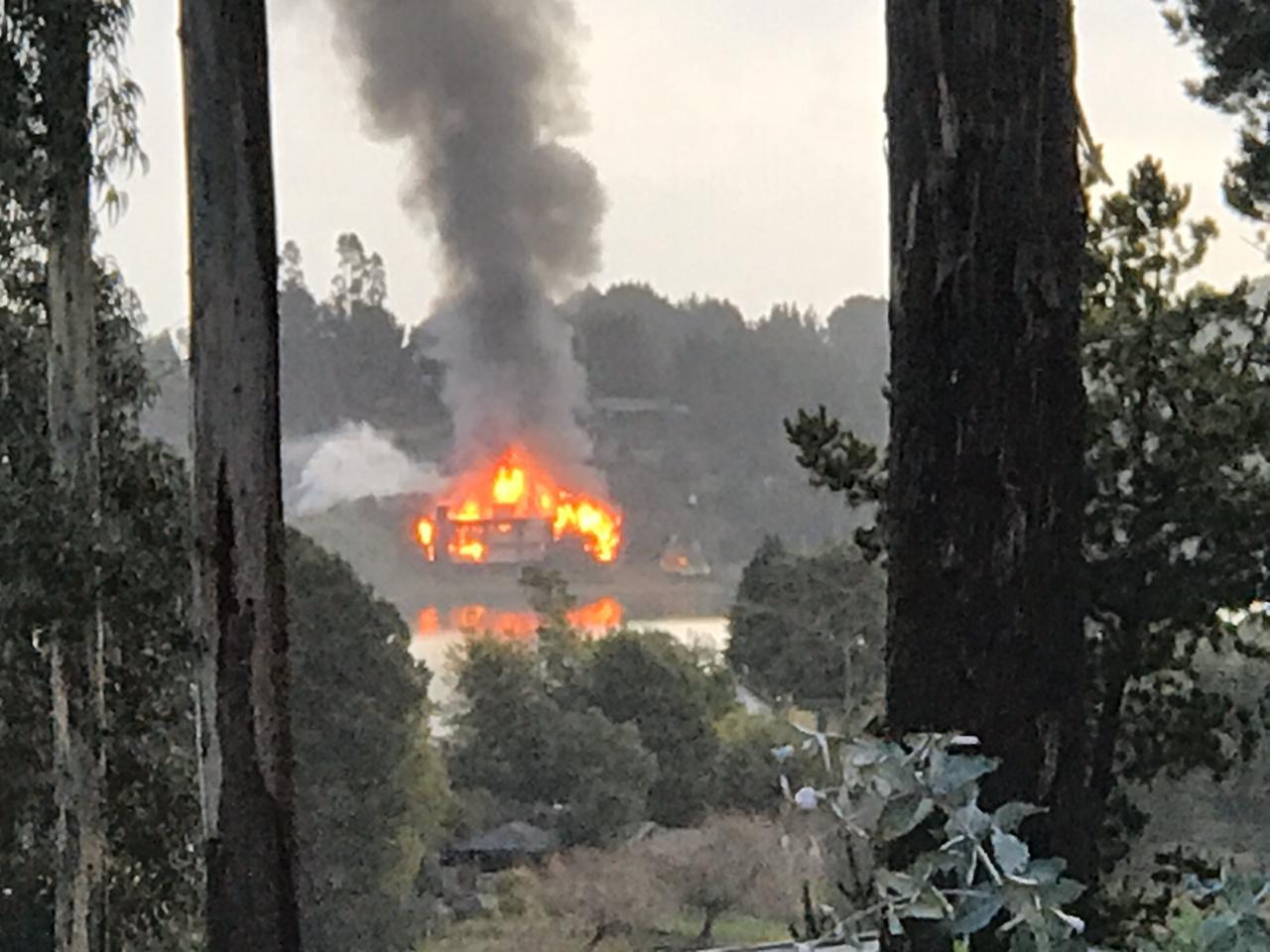 Ataque incendiario afectó al ex centro turístico Quelén de Cañete