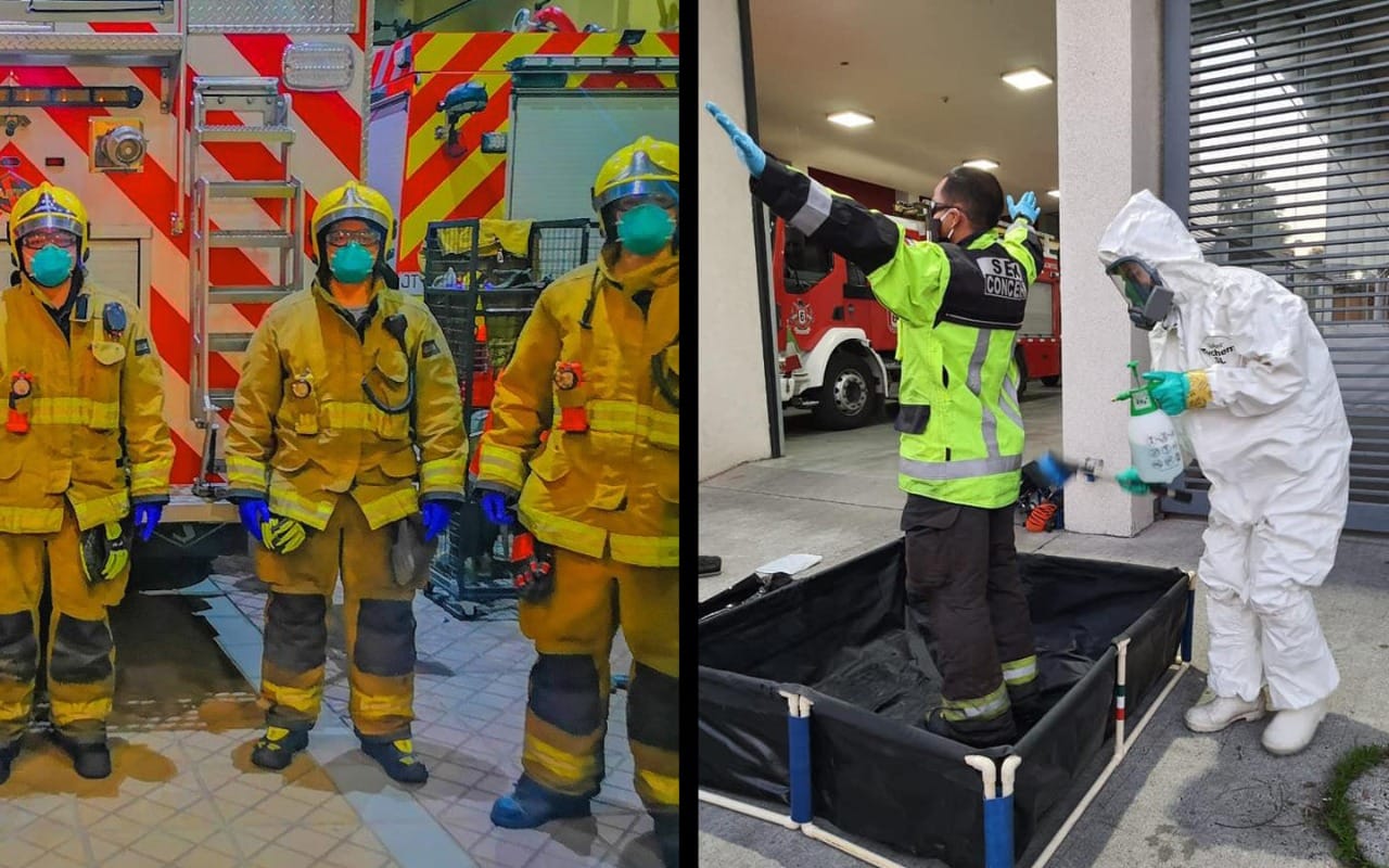 El estricto protocolo de Bomberos de Concepción: No registran contagios por coronavirus