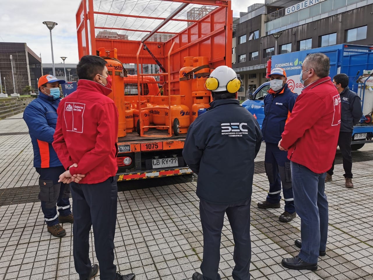 Verifican medidas para entrega segura de “gas en balones” por Covid-19 en Biobío