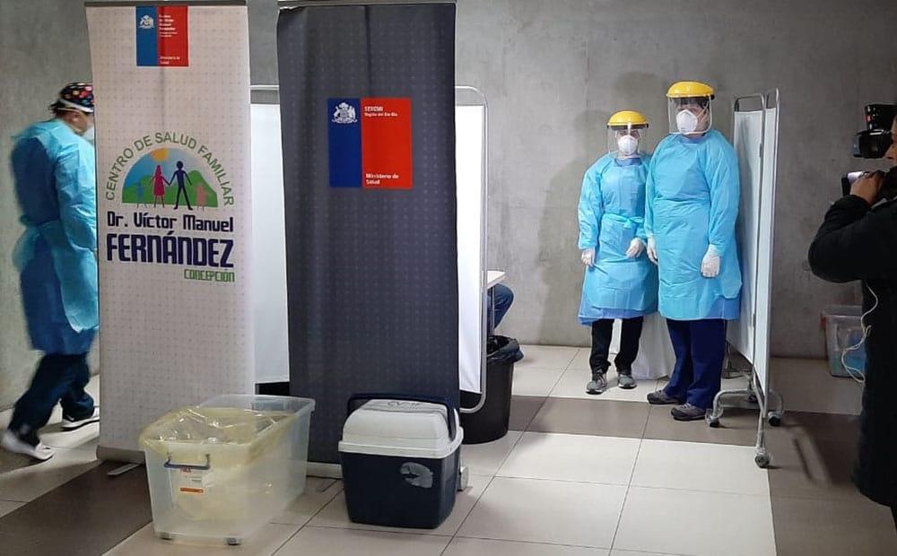 Campaña “búsqueda activa” de Salud tomó exámenes PCR en el principal terminal de buses del Biobío