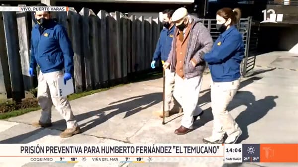 Trasladan a Tito Fernández desde Puerto Varas a Santiago para cumplir prisión preventiva