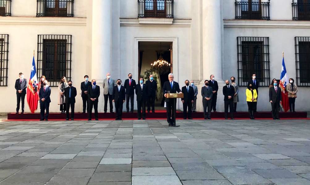 Estos son los cambios en el gabinete que hizo el Presidente Piñera
