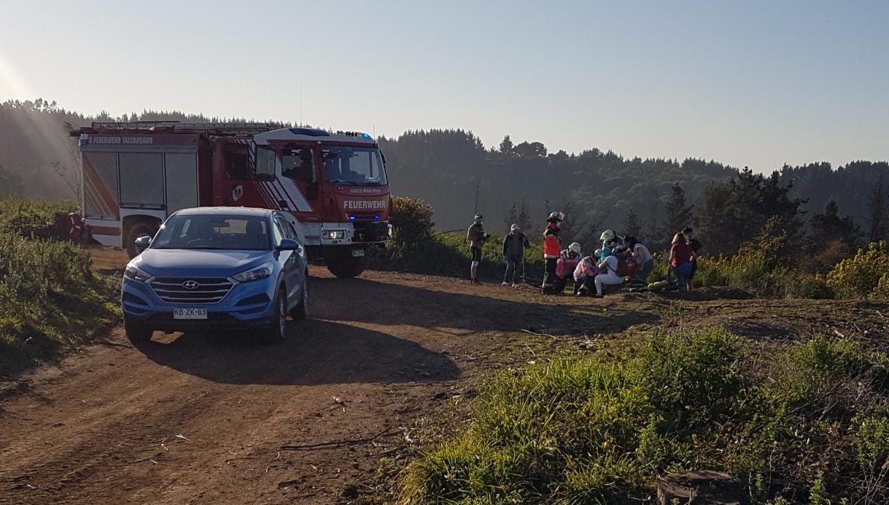 Niño sufrió grave lesión al meter pierna a rayos de bicicleta en cerro de Talcahuano