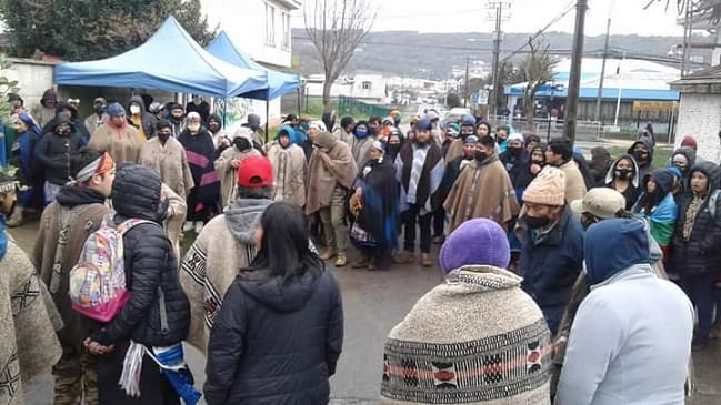 Once comuneros iniciaron huelga de hambre seca en cárcel de Lebu