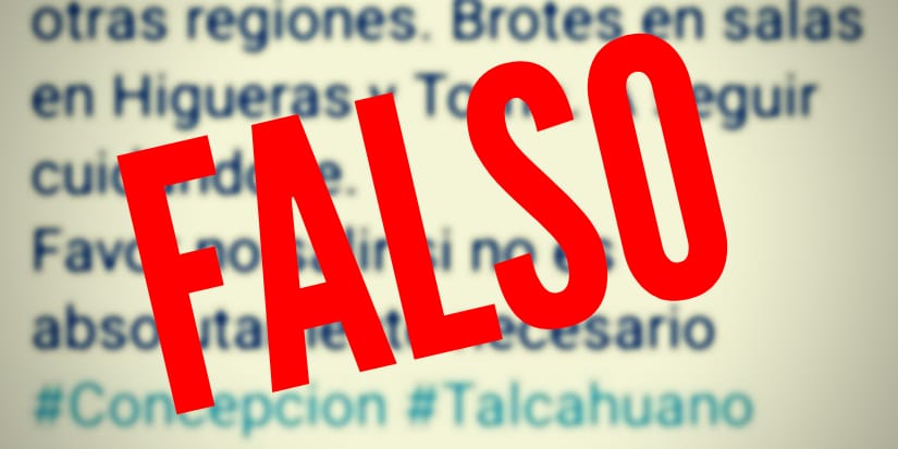 Autoridades salen a desmentir mensaje viralizado que anuncia el uso total de camas en el Biobío