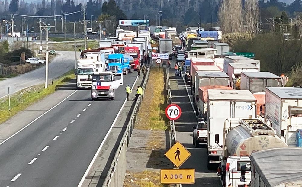 Senador Navarro presentó recurso de protección contra camioneros por romper cadena de abastecimiento