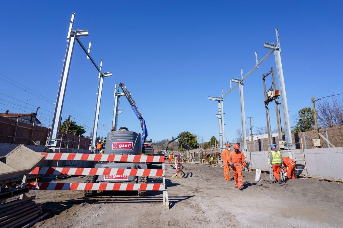 Fesur construye moderno taller de mantención en Hualqui para nuevos trenes del Biotrén y Corto Laja