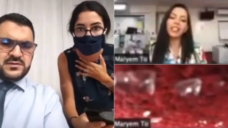 Captan momento en que reportera es derribada por la explosión en Beirut durante entrevista en vivo