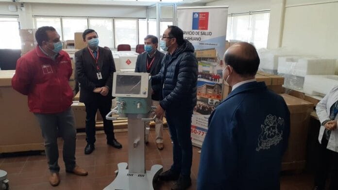 Refuerzan trabajo Covid-19 del Hospital de Curanilahue con cinco nuevos ventiladores