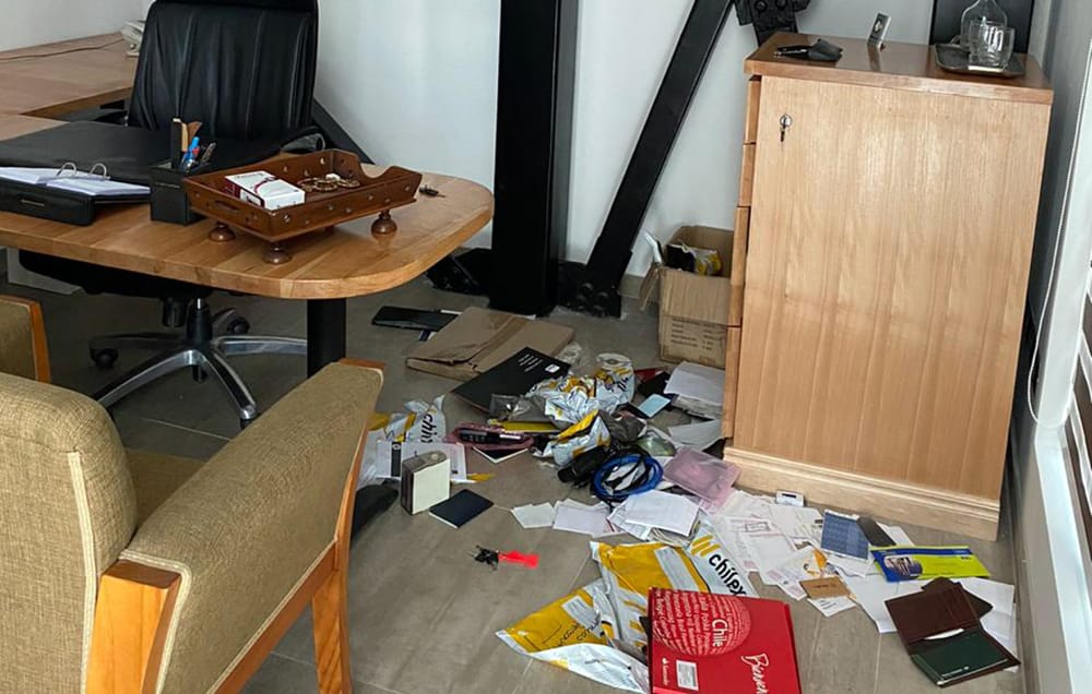 Roban información de casos emblemáticos desde oficina de Remberto Valdés en Concepción