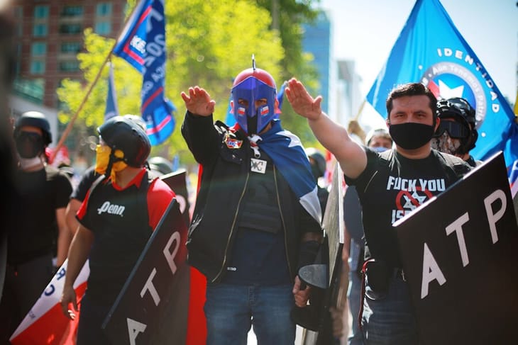 INDH repudió saludo nazi y mensaje antisemita durante marcha del Rechazo