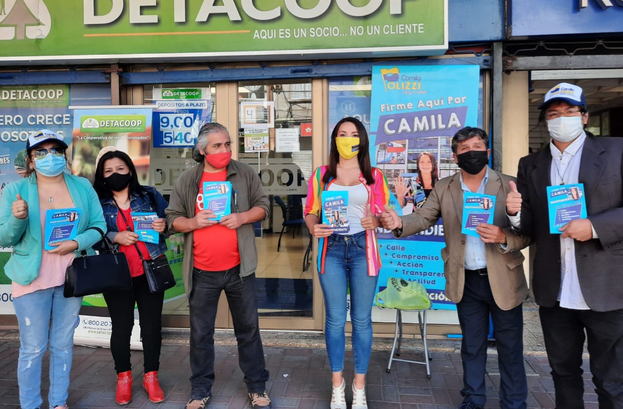 Camila Polizzi inició recolección de firmas para presentar candidatura a la alcaldía de Concepción