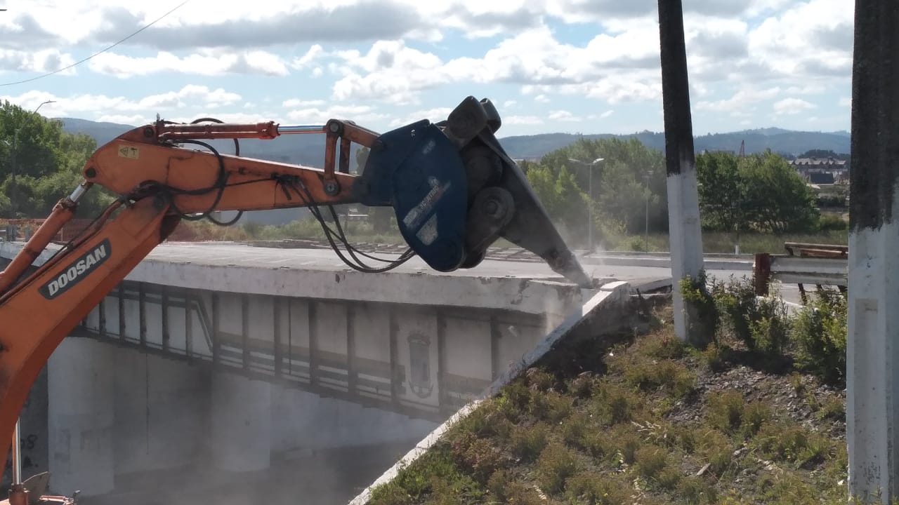 Comenzó demolición del Puente Perales en Talcahuano