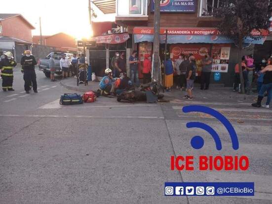 Carro de maní explotó en Hualpén