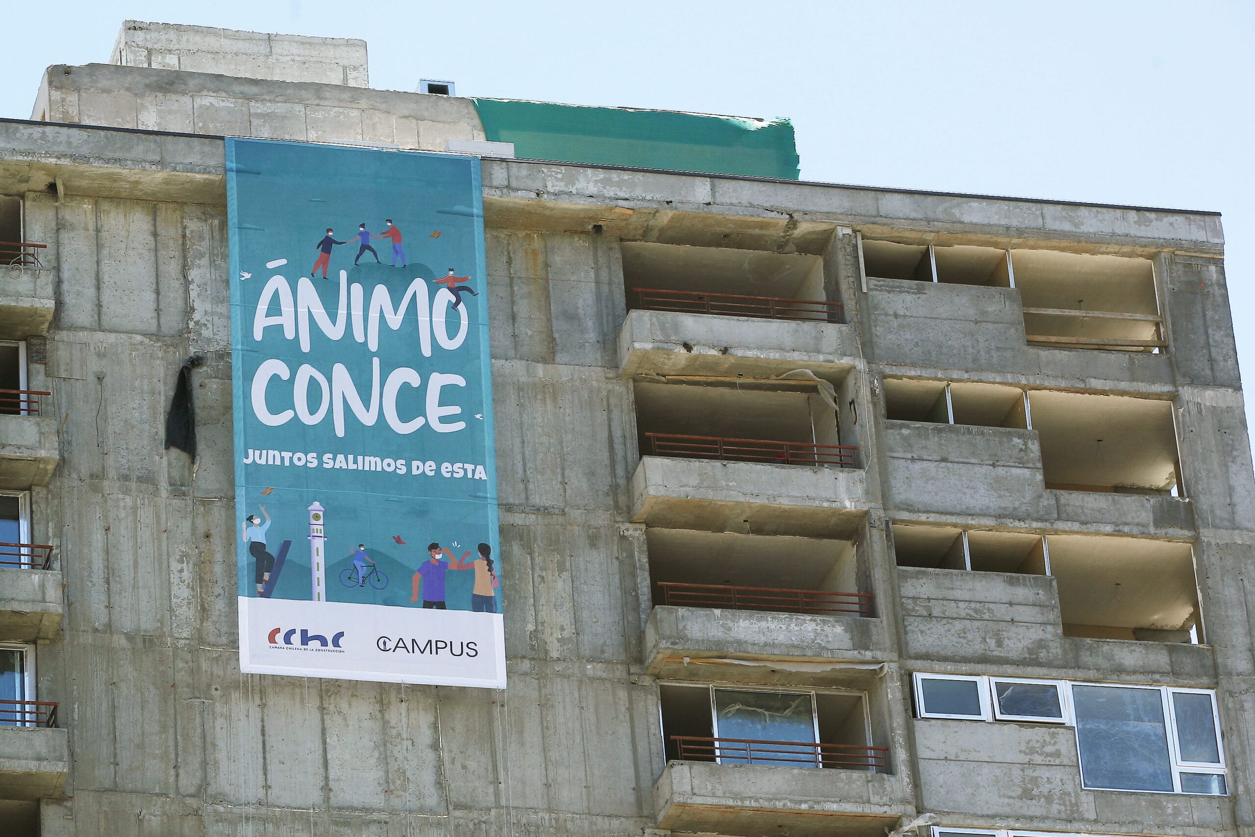 “Ánimo Conce”: Cámara Chilena de la Construcción impulsa campaña en medio de la pandemia