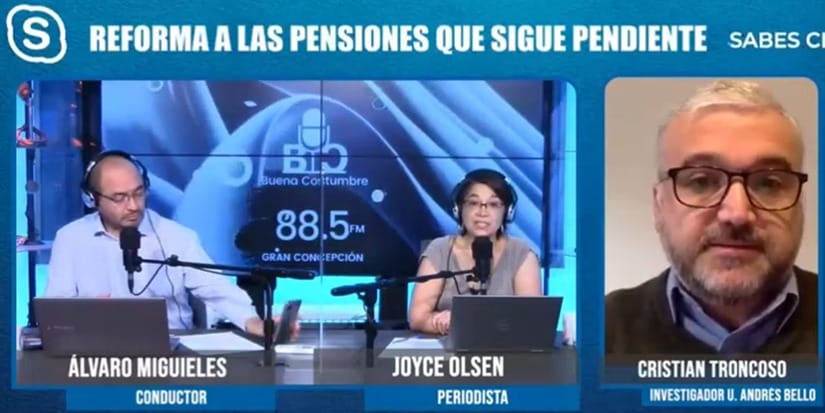 Economista Cristián Troncoso y reforma a las pensiones: “Nuestra tasa de cotización es baja en comparación con otros países”