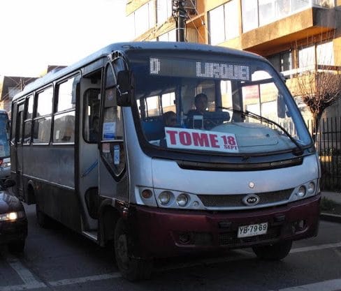 Este 2021 la tarifa del transporte público de Tomé registrará una rebaja