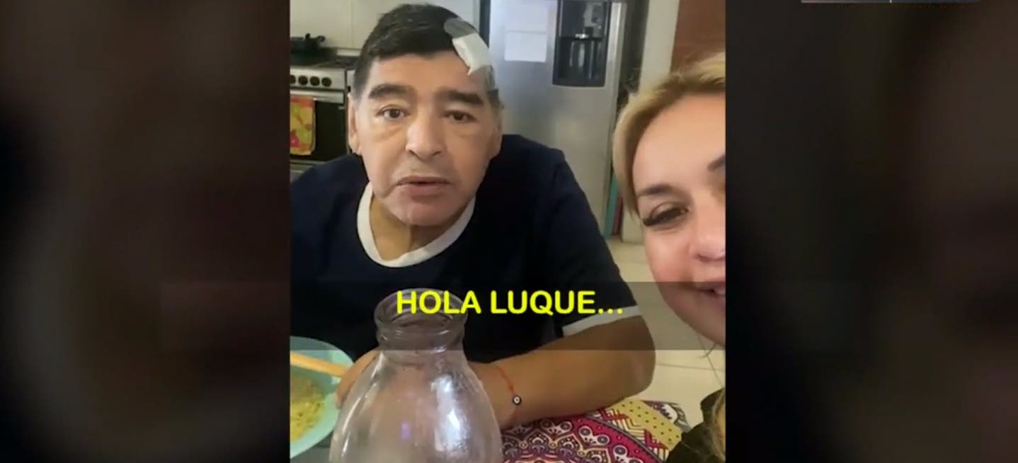 Revelan último registro de Maradona con vida: “Estoy abollado”