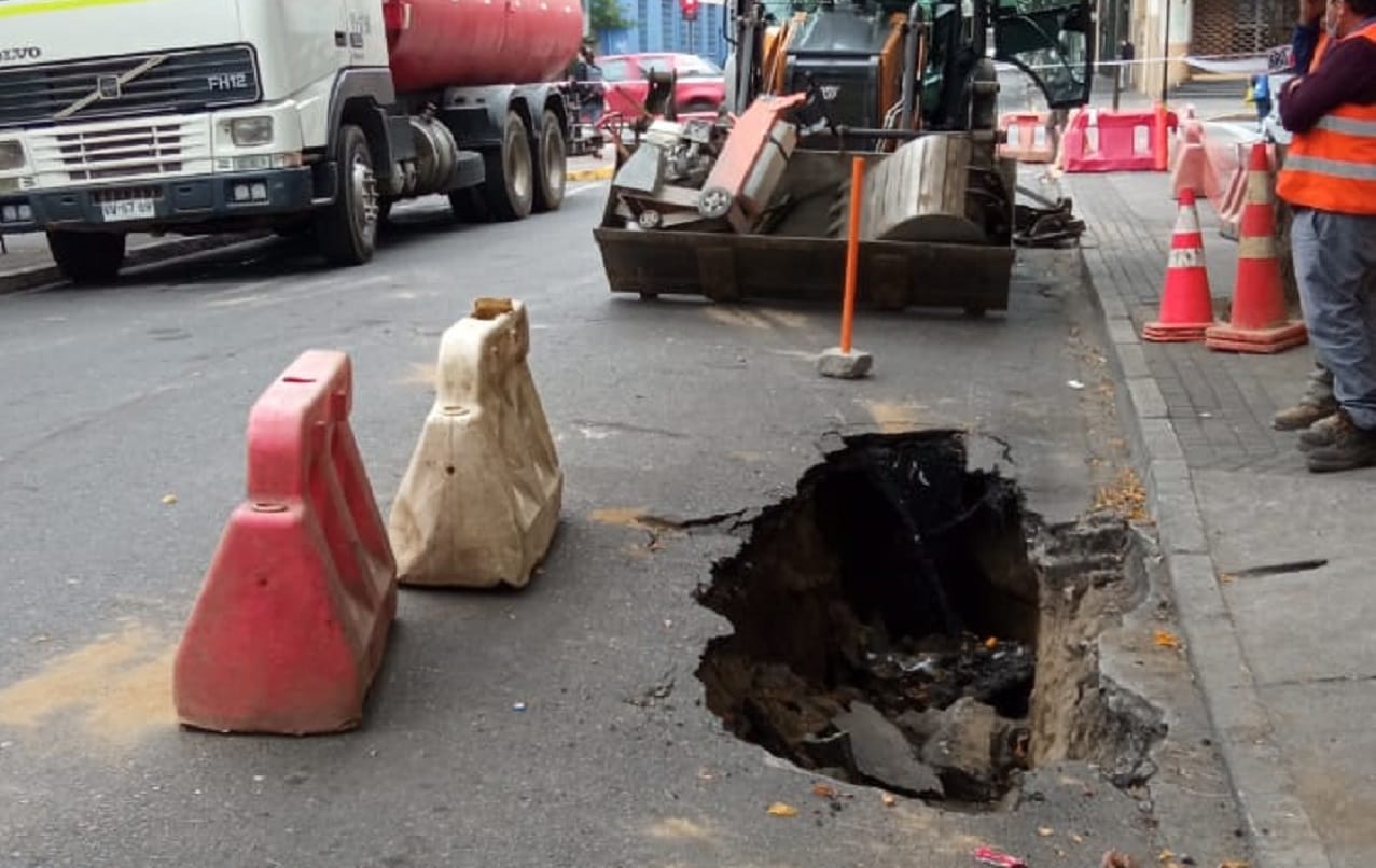 Comenzó relleno de túnel clandestino hallado en Concepción: Obras se extenderán por un mes