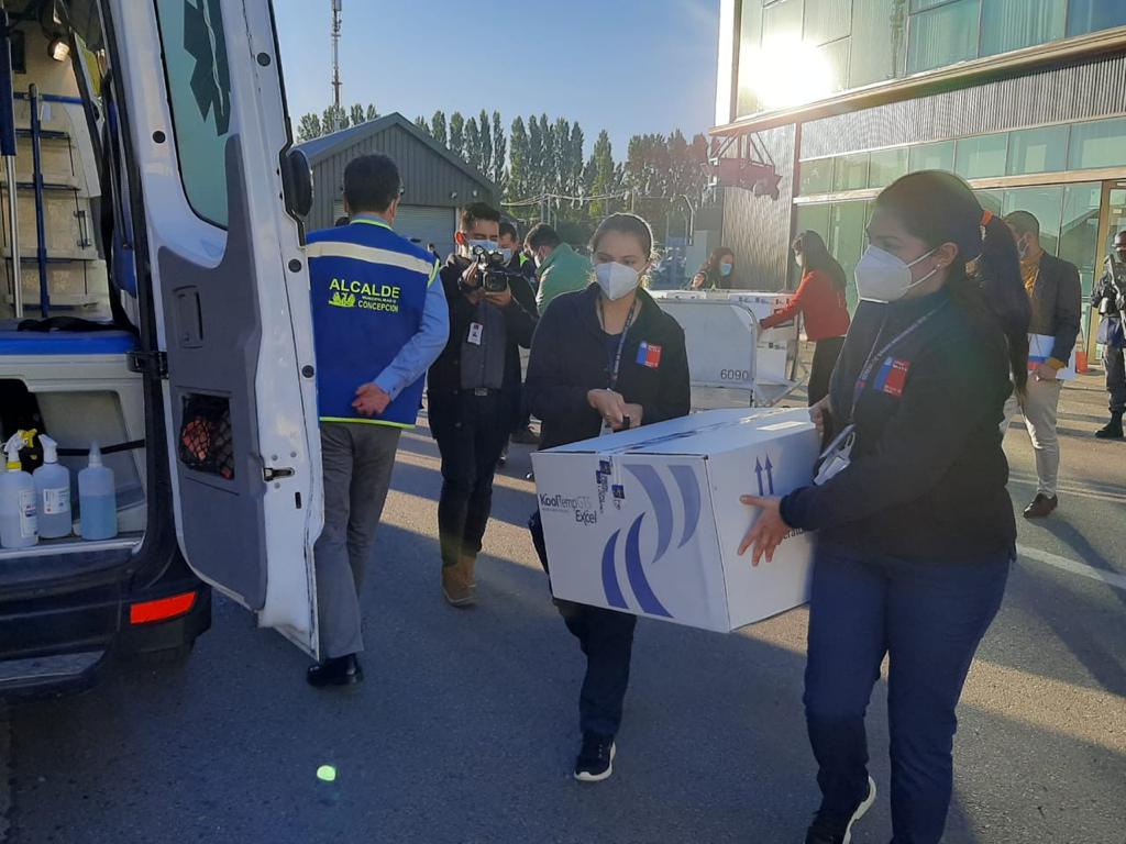 Llegan 15 mil 600 nuevas dosis de vacunas contra el Covid 19 a la región del Biobío