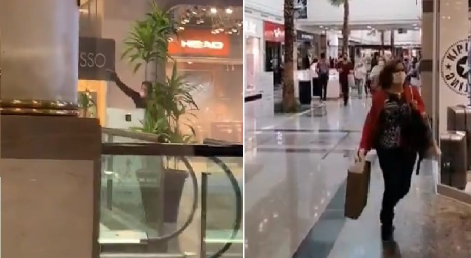 Registran violento asalto con disparos a joyería al interior del Mall Alto Las Condes