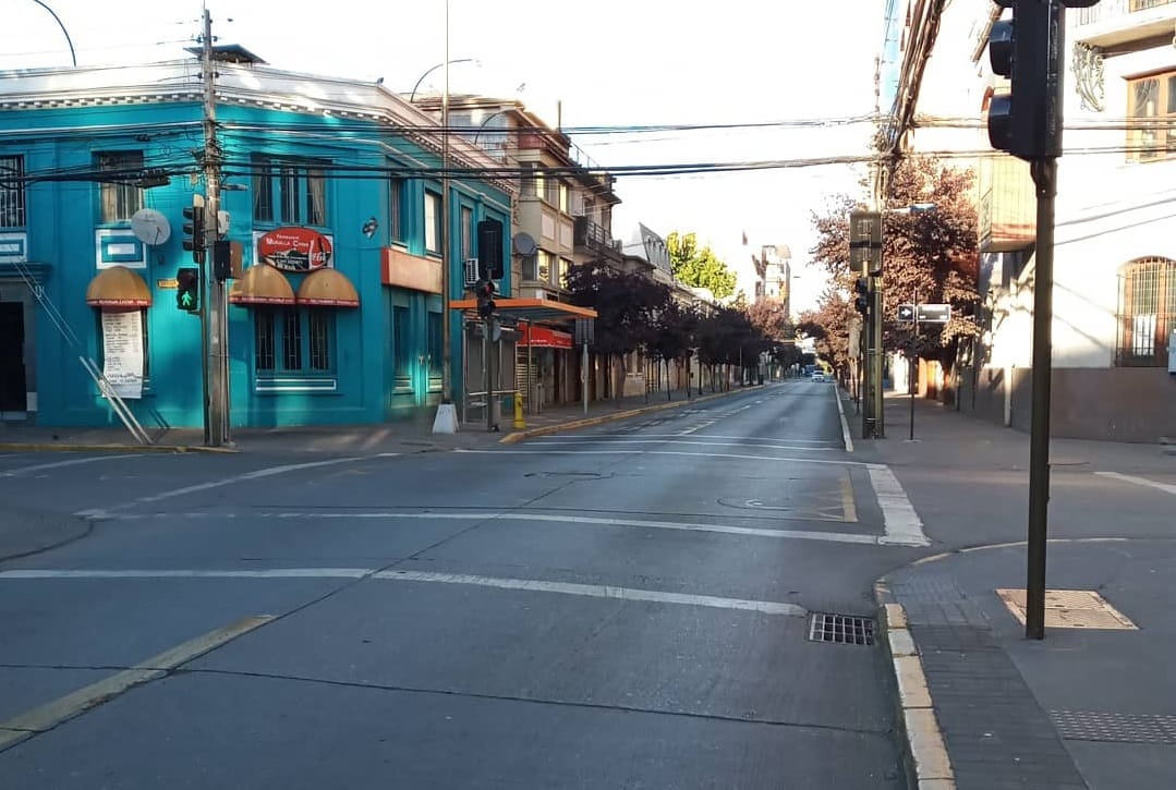Gran Concepción despoblado: Así lucen las calles en primer día sin permisos de desplazamiento
