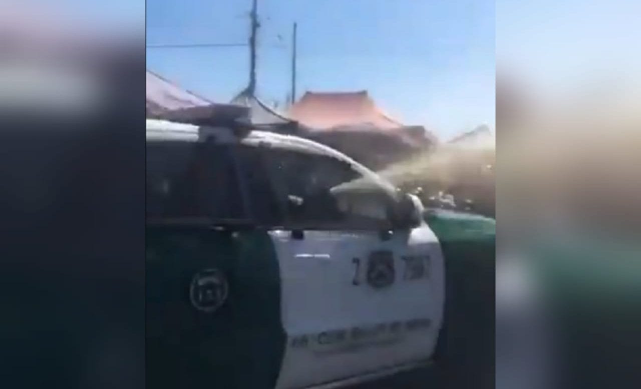Carabineros lanzó gas pimienta en feria lesionando a bebé de cuatro meses