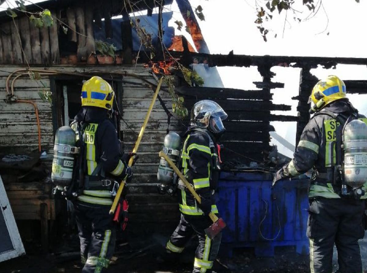 Incendio consumió vivienda en San Pedro de la Paz