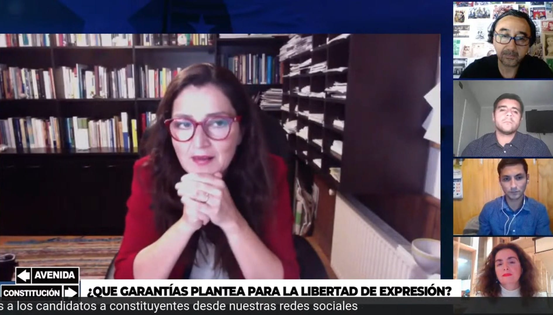 Candidatos a constituyentes debatieron ideas sobre libertad de expresión en la nueva constitución