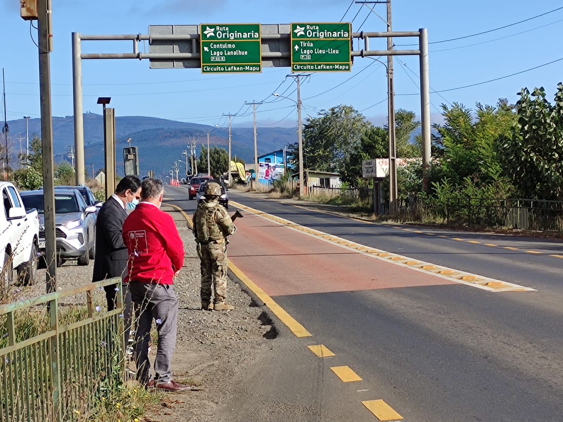 Contingente de la Armada y policías realizan controles en ruta que une Cañete y Tirúa