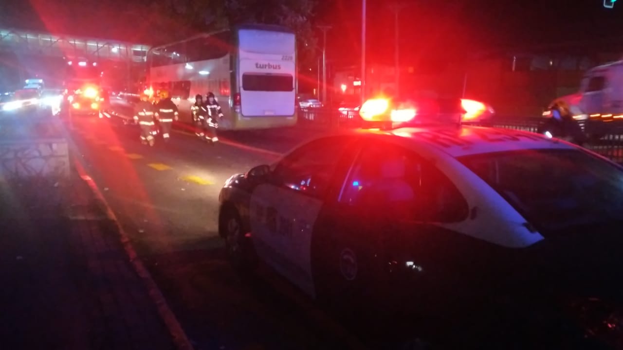 Hombre falleció tras ser atropellado por un bus de Tur Bus en San Pedro de la Paz