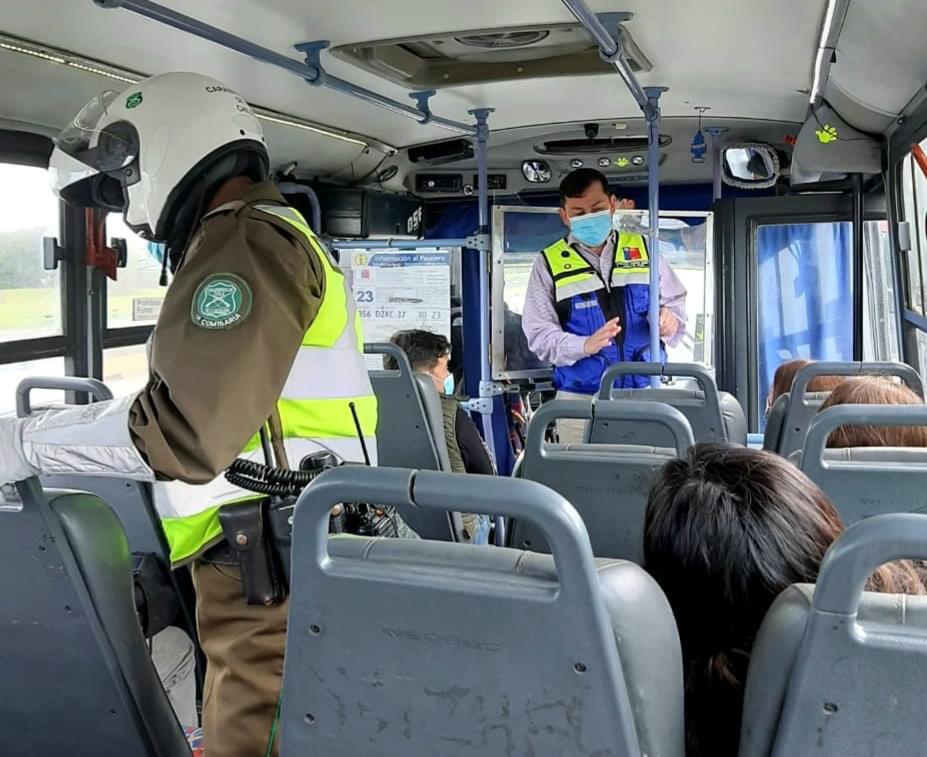 Salud ha cursado 915 sumarios sanitarios por no usar mascarilla en transporte público en Biobío