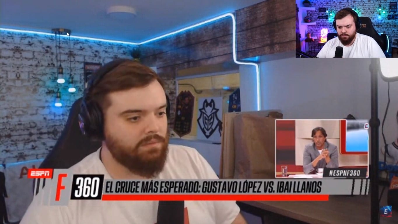 Ibai barrió con periodista argentino que se amurró porque futbolistas prefieren hablar en Twitch