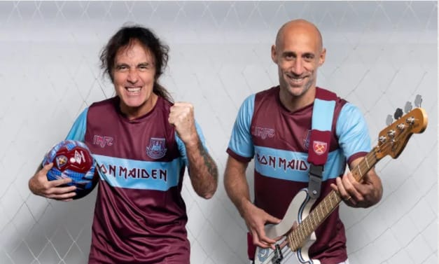 Iron Maiden y el West Ham United colaboran en nueva colección de ropa deportiva