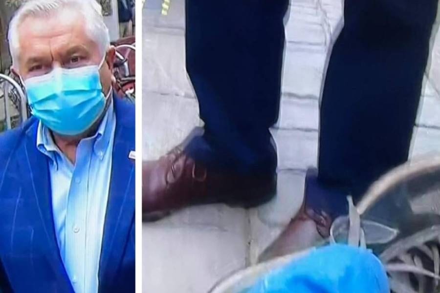 Camarógrafo de Canal 13 protagonizó jocosa situación mientras votaba el Ministro Paris