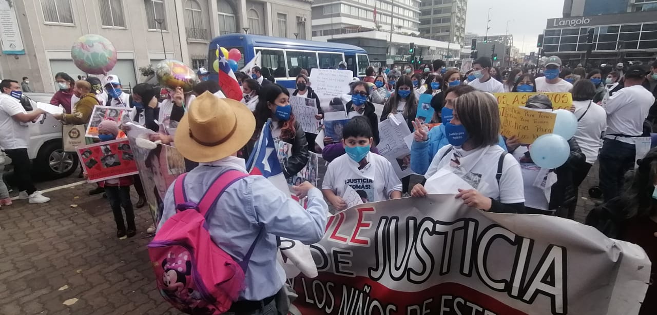“Decepcionados de la Justicia”: Familia de Tomás Bravo marchó por Concepción en busca de celeridad en respuestas