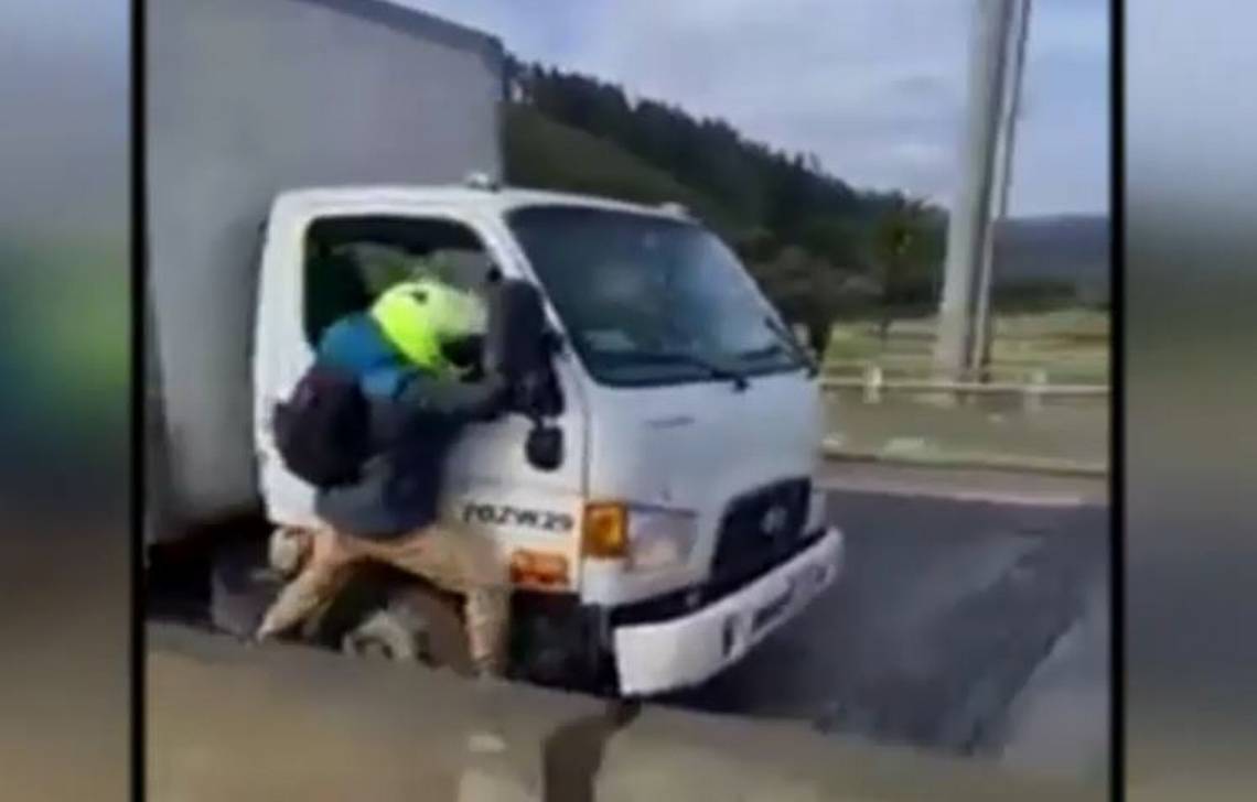 Camionero quedó libre tras arrastrar por cerca de 10 kilómetros a motociclista en  Concepción