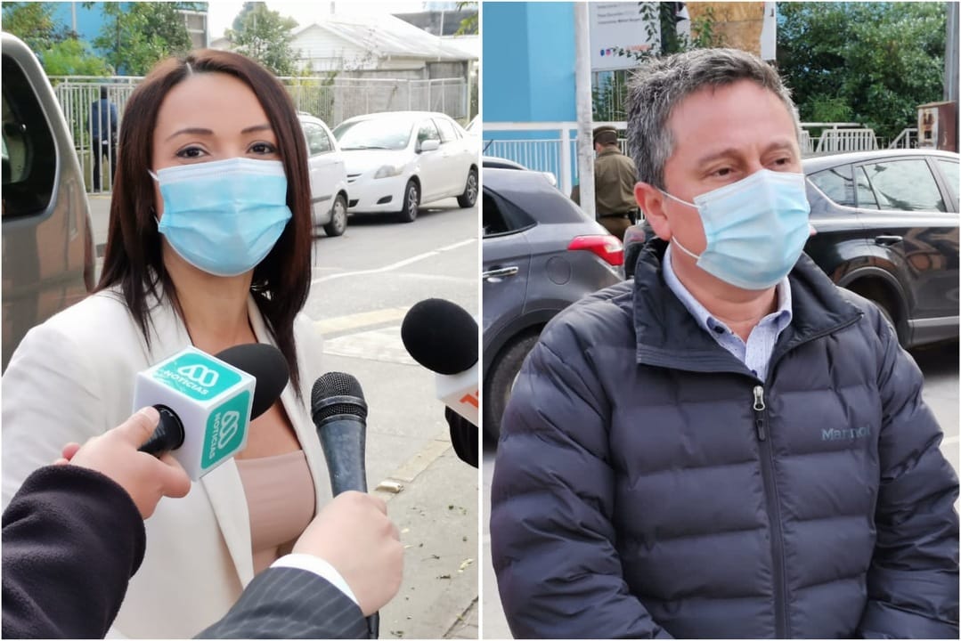 Candidatos a alcalde de Concepción Ortiz y Polizzi se encontraron en local de votación