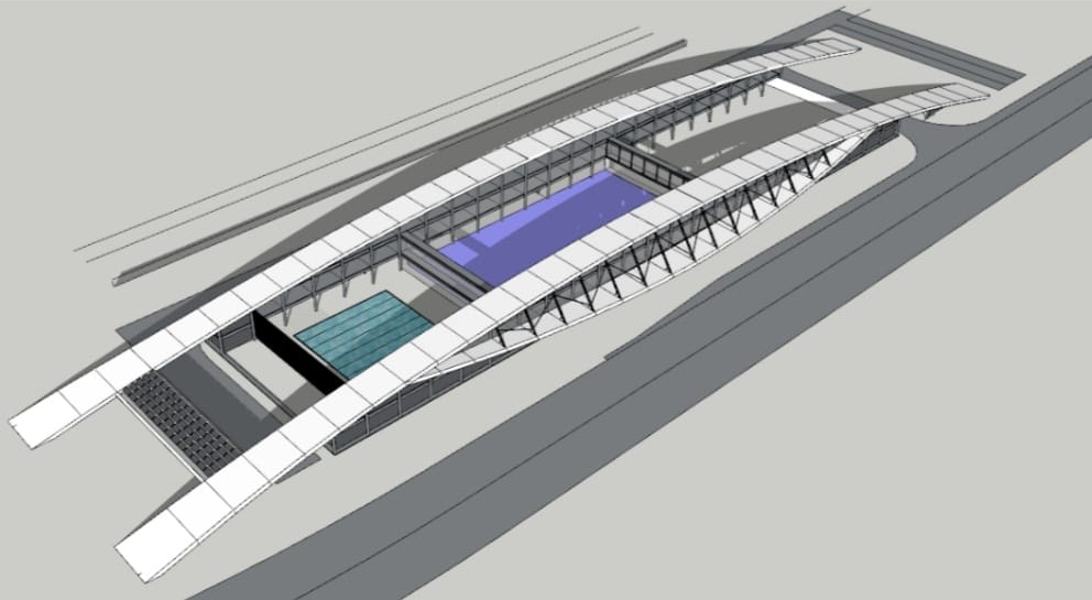El proyecto Polideportivo del Biobío sigue avanzando a paso firme
