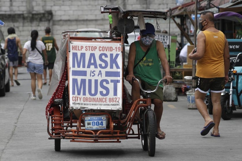 Filipinas adoptó insólita medida contra quienes usen mal la mascarilla