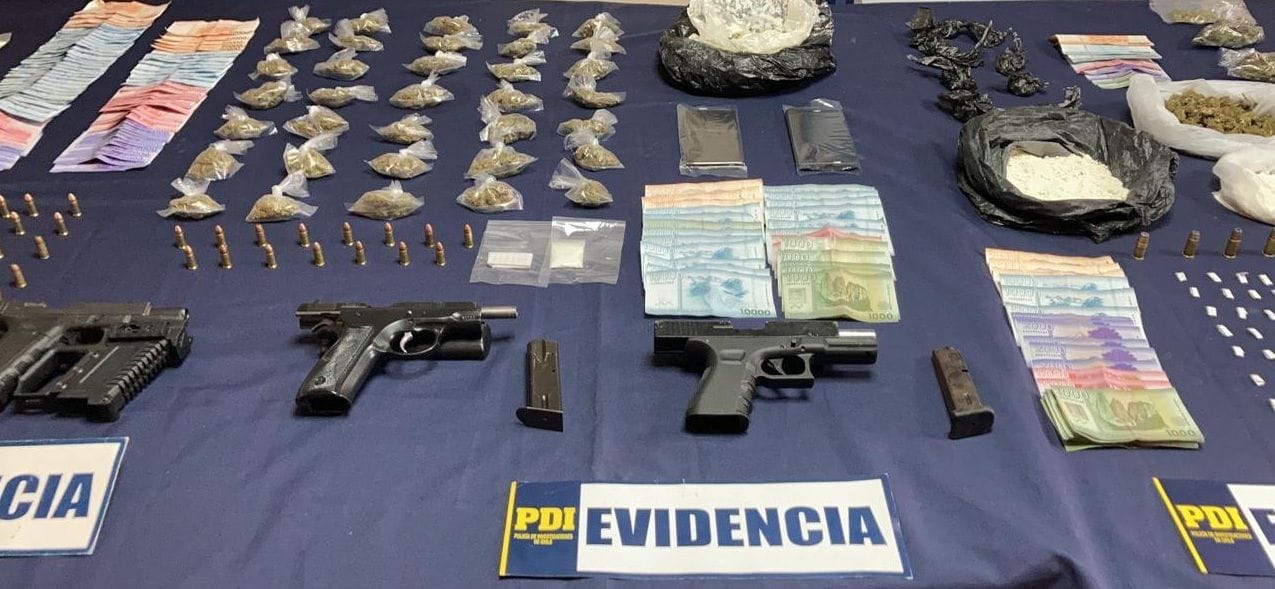 Cae banda dedicada al tráfico de drogas en Coronel: Lo incautado asciende a 88 millones de pesos
