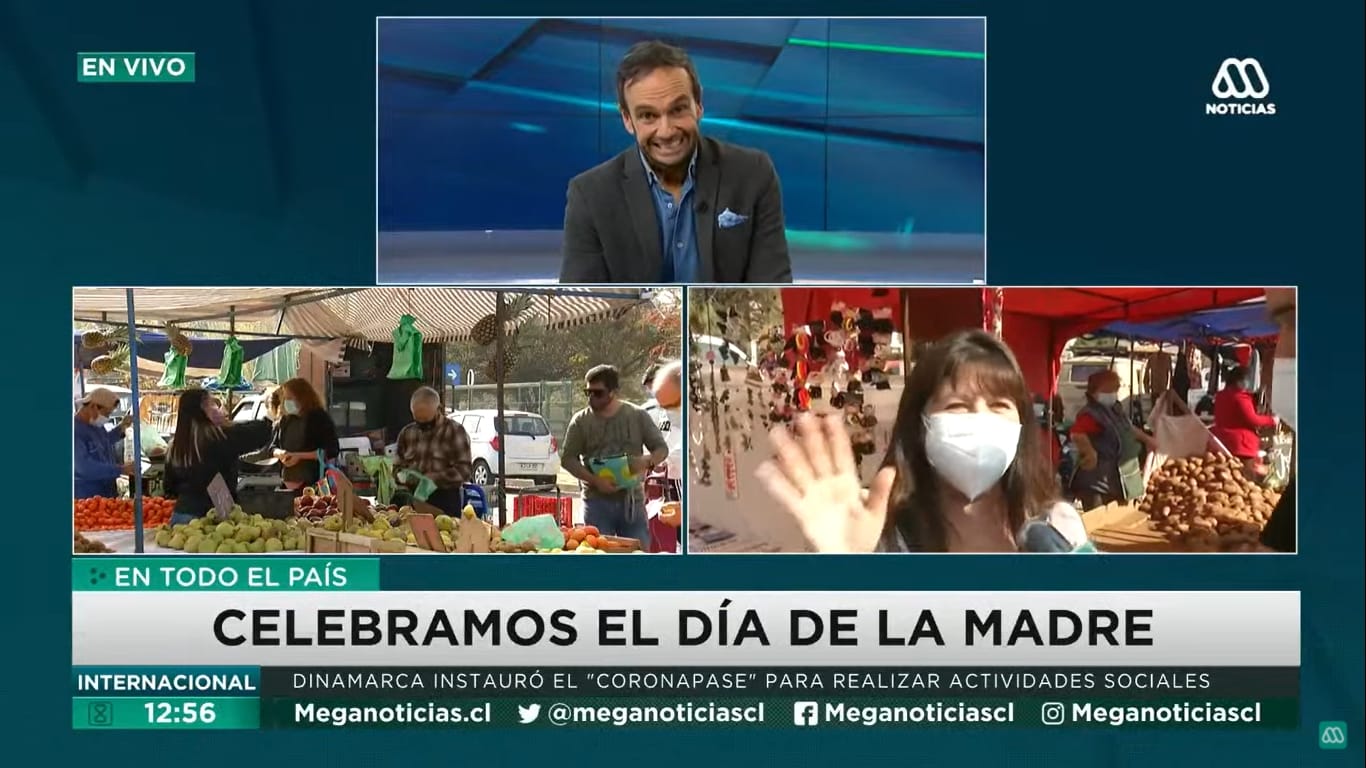 Rodrigo Sepúlveda recibió coquetos halagos durante despacho en vivo