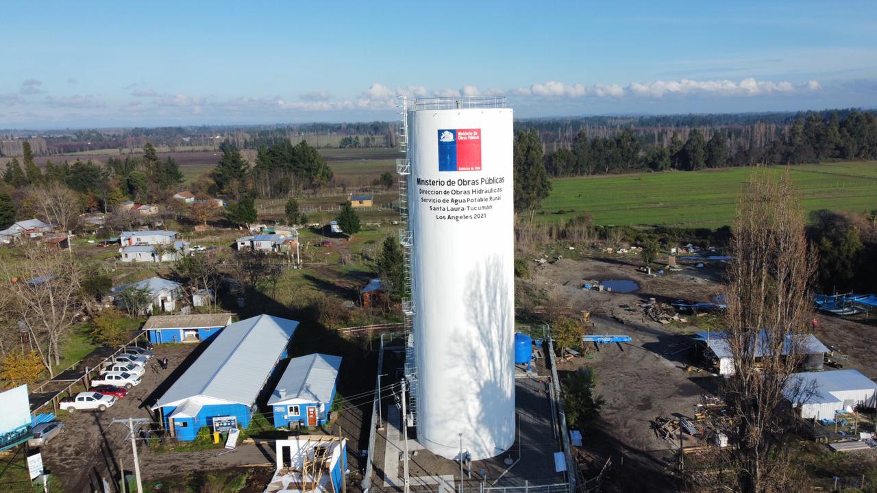 Parte marcha blanca sistema de Agua Potable Rural más grande del Biobío