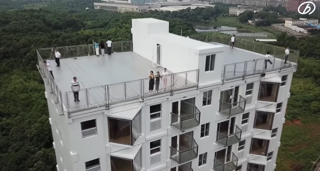 Empresa construye edificio apto para habitar en menos de 29 horas