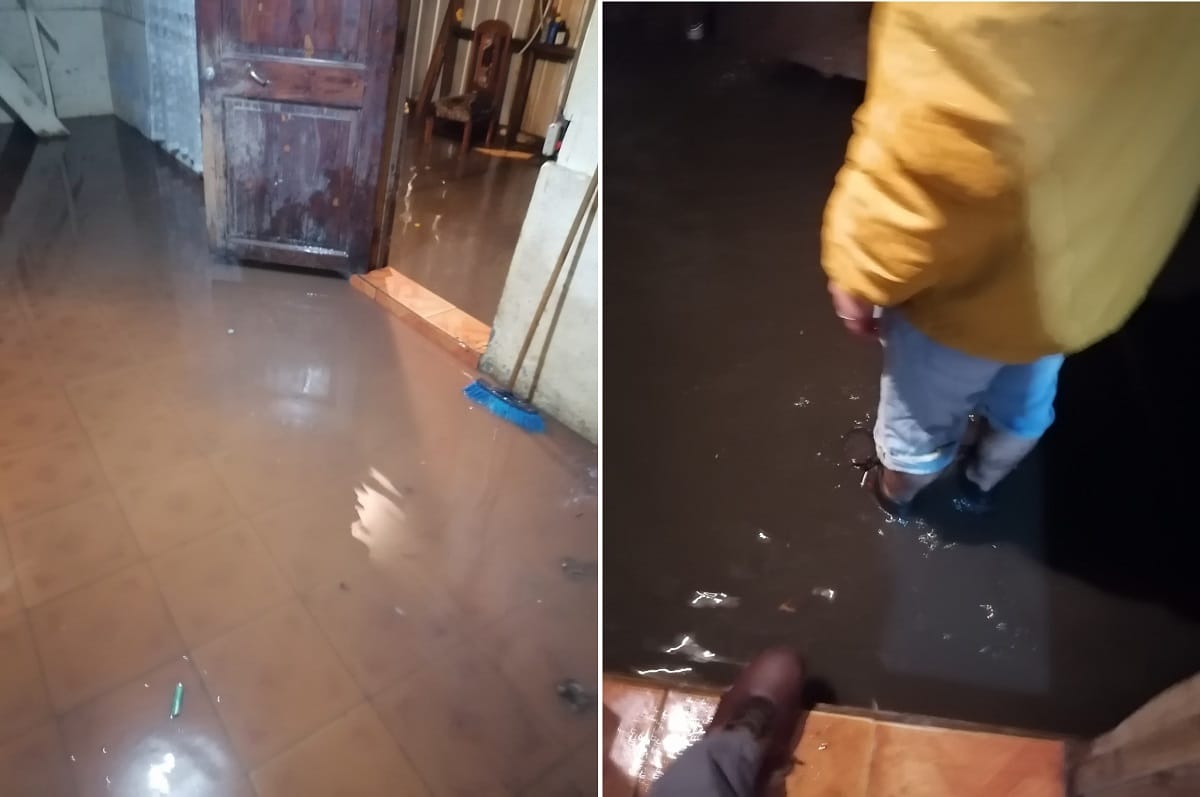 Sistema frontal deja al menos 20 casas inundadas y un derrumbe sobre una vivienda en Lota