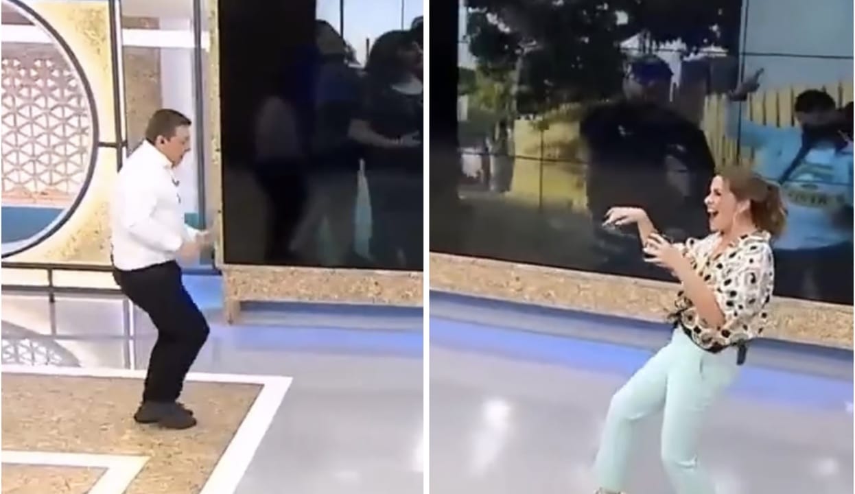 Monserrat Álvarez y Julio César Rodríguez se lucen bailando en pleno matinal