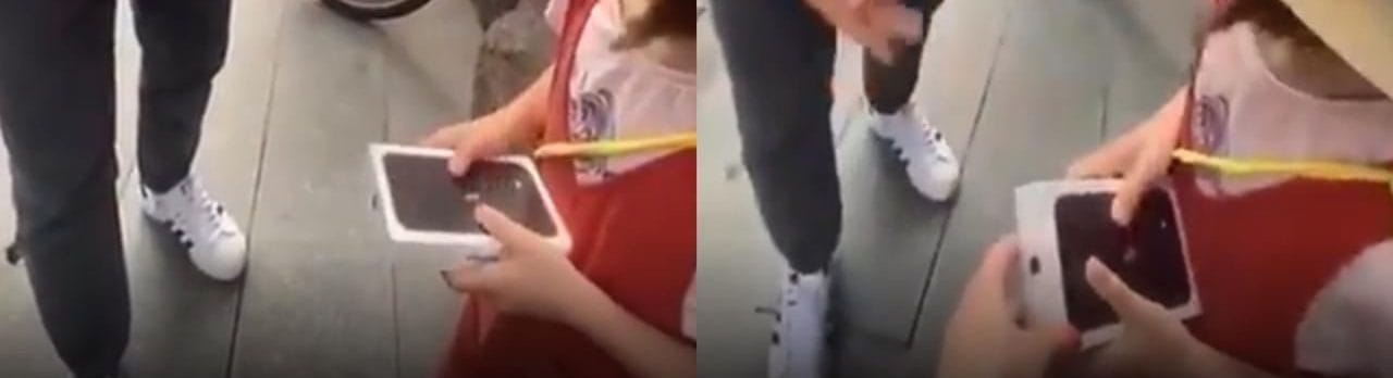 Tiktoker ucraniano le regaló IPhone a una niña y luego se lo quitó
