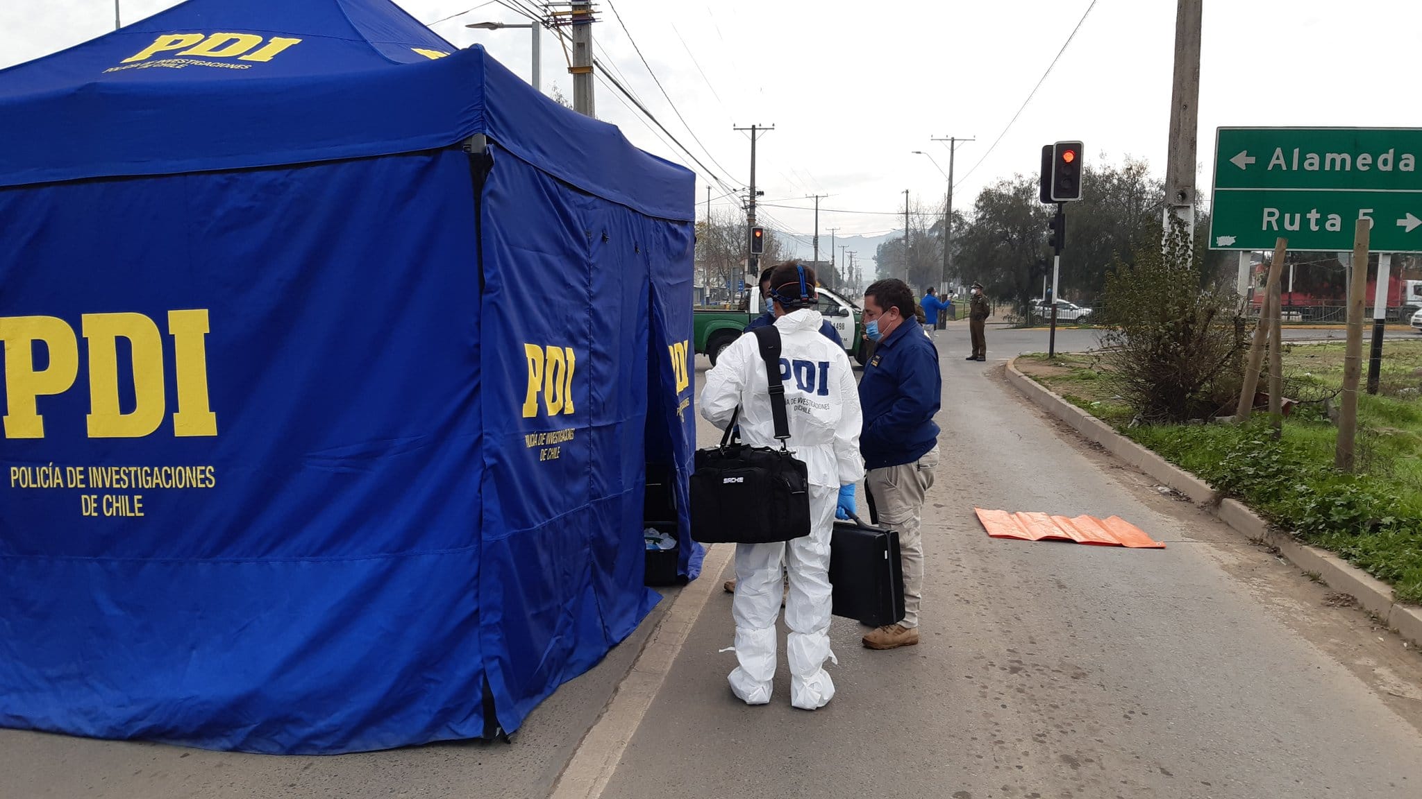 En una carretilla y en plena vía pública encuentran cadáver de hombre en Talca